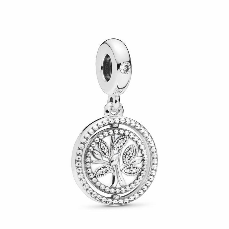 Pandora Spinning Pandora Tree of Life Dangle Charm Silver Egypt GE8420169